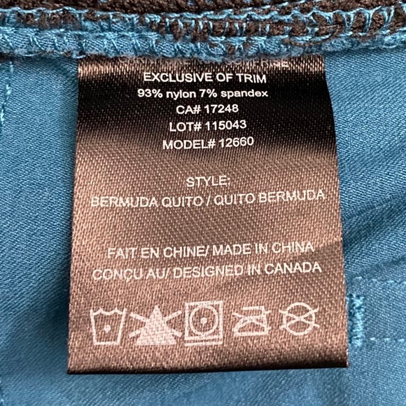 Chlorophylle Teal Walking Bermuda Shorts 30 - Picture 4 of 16